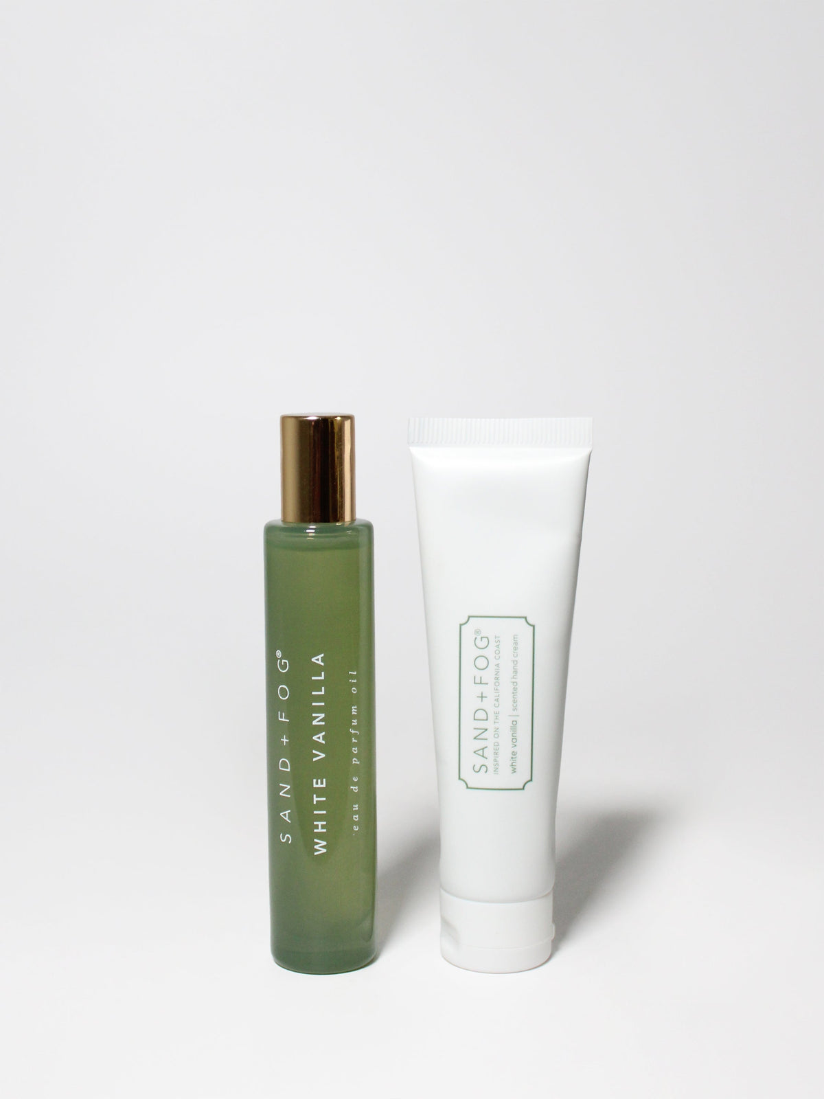 Luxurious Hand Cream and Perfume Oil Rollerball Set - White Vanilla